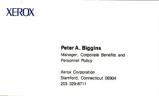 Xerox card