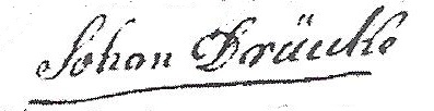 Johann Dr�cke signature