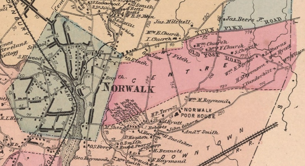 Norwalk East map