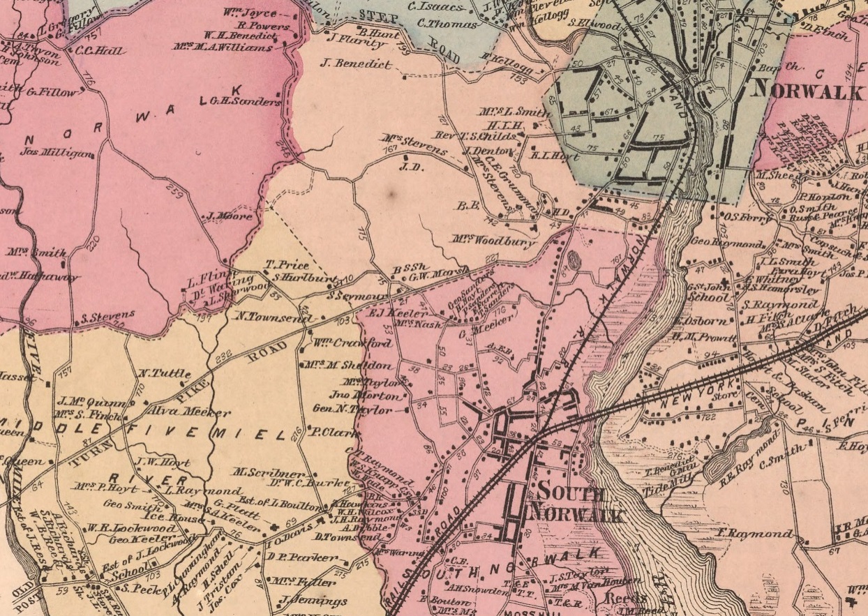 Norwalk West map